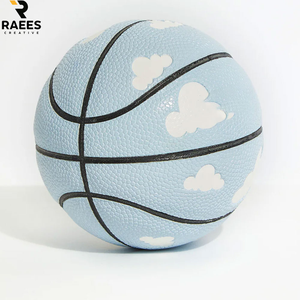 Ballons de basket de haute qualité, couleur et taille personnalisées, avec chambre à air en caoutchouc naturel, design respirant, 580-620g - Product Image 1