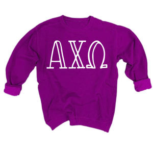 Sudadera personalizada AKA Sorority con cuello redondo, 100% algodón, sudaderas con capucha para mujer, logotipo bordado con letras griegas, color sólido, ropa de invierno a la moda. - Product Image 3