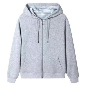 Sudadera con Capucha y Cremallera Personalizada con Logotipo Bordado, 100% Algodón, Antiarrugas, para Hombre, Unisex, de Alta Calidad - Product Image 2