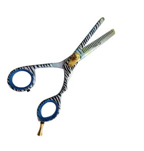 Tijeras de Adelgazamiento de Acero Inoxidable Tipo Belleza para Diestros, 28 Dientes, Mango de Goma, Herramientas de Corte para Estilistas de Peluquería - Product Image 1