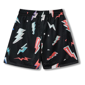 High Quality Custom 5 Inch Men's Double <b>Layer</b> Basketball Shorts Quick Dry Fitness Running Summer Mesh Knitted Elastic Waist - Product Image 2