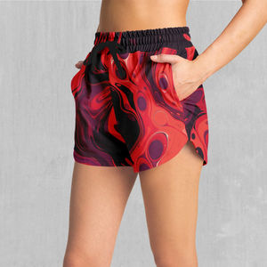 Shorts de sublimación de secado rápido y cintura alta para mujer, shorts de sublimación para gimnasio y yoga de cintura alta para mujer - Product Image 3