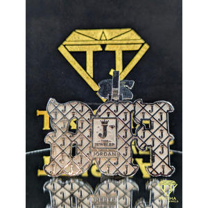 Luxury Custom "FBG" <b>Letter</b> Pendant Iced Out VVS Moissanite Diamonds in 925 Sterling Silver Hip Hop Jewelry By Trisha Jewels - Product Image 5