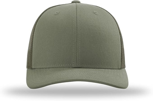 Casquette Trucker Unisexe 6 Panneaux Dos en Maille Vert Olive Décontractée Ajustable pour Adultes Printemps-Été Prix de Gros Acheteurs en Gros OEM - Product Image 2