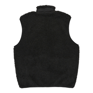 Top Quality Sherpa Fleece <b>Vests</b> <b>Black</b> Color Full Zip Up Stand Collar Casual Winter Outdoor Off Road Hiking Sherpa <b>Vests</b> For Men - Product Image 2