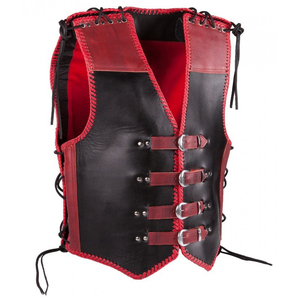 Leather Vest Men's jackets Motorcycle Style Zipper Slim Sleeveless genuine Coats Streetwear Men <b>Cycling</b> Short Jackets - Product Image 4