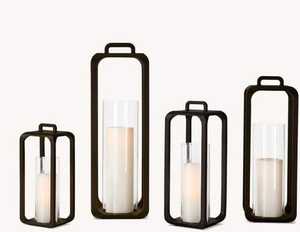 Nouvelle Lanterne en Métal et Verre Personnalisée, Porte-Bougie Chauffe-Plat Durable Fait Main, Portable pour Table, Maison, Intérieur, Extérieur, Jardin, Sol - Product Image 2