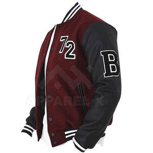 แจ็คเก็ตเลตเตอร์แมนสไตล์ใหม่ ผ้าฝ้ายผสมขนสัตว์ 100% แจ็คเก็ตเลตเตอร์แมนราคาดีที่สุด แจ็คเก็ตเลตเตอร์แมนสำหรับฤดูหนาว - Product Image 3