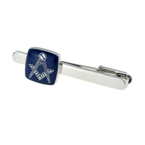 Pince à cravate maçonnique avec équerre et compas, accessoire de la Fraternité des Francs-Maçons pour hommes, design élégant, idée cadeau pour la loge - Product Image 2
