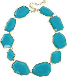 Resin Rhinestone Necklace Irregularly Shaped Elegant Crystal Collar for Women - Product Image 1