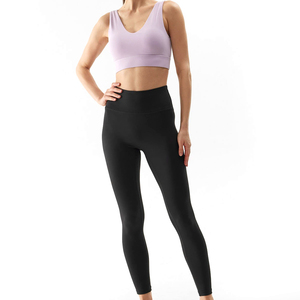 High Waist Yoga Leggings With 2 Pockets <b>Tummy</b> <b>Control</b> Workout Running 4 Way Stretch Yoga Pants in high quality suitable price - Product Image 5