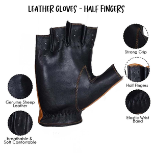 Gants en cuir de mouton de qualité supérieure Wolson Industry, gants de conduite en cuir de mouton pour homme - Product Image 2