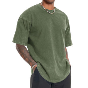 เสื้อยืดโอเวอร์ไซส์สีดำสำหรับผู้ชาย สไตล์สตรีท คอโอ แขนสั้น ไซส์พลัส ผ้าคอตตอนเจอร์ซีย์ เป็นมิตรกับสิ่งแวดล้อม ระบายอากาศได้ดี DOING - Product Image 2