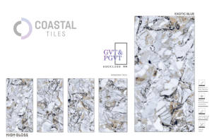 กระเบื้องปูพื้นพอร์ซเลนสีเขียวมันวาวทันสมัย ขนาด 600x1200 มม. ป้องกันการลื่น - Product Image 4