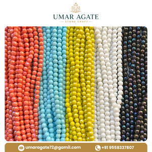 Export Quality Stone Beads New Color Rondelle Stone Beads Dyed Chalcedony Gemstone <b>Spacer</b> Diy Necklace Loose Stone Beads For Diy - Product Image 6