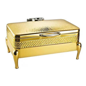 Recipiente para Buffet Profesional de Acero Inoxidable para Hoteles, con Quemador de Combustible y Tapa de Cierre Suave para Exhibición de Alimentos - Product Image 3