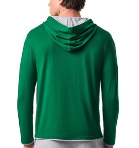 Sweat-shirt à capuche unisexe tendance en coton uni surdimensionné pour l'hiver, avec logo personnalisé sur le devant, style streetwear respirant avec poche - Product Image 4