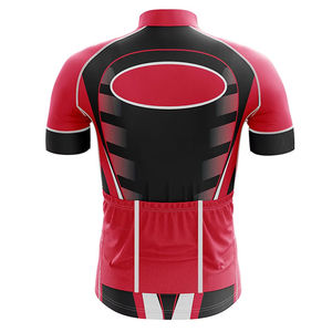 Maillot de cyclisme d'été OEM pour hommes, imprimé, séchage rapide, respirant, 100% polyester, réfléchissant, grandes tailles, logo personnalisé, équipe - Product Image 4