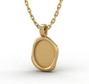 Handmade 18K Gold 925 Silver 10x12mm Oval Cup Blank Bezel Charm Pendant Setting Resin <b>Ashes</b> DIY Crafts Jewelry Findings - Product Image 1