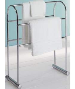 Excelente Organizador para Balcón, Toallero Metálico Grande, Elegante Soporte de Acero Inoxidable Antideslizante - Product Image 1