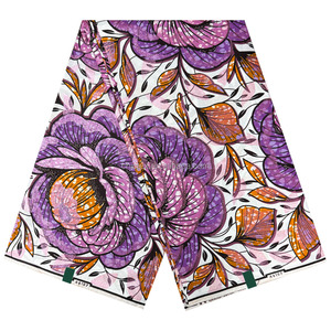 Nuovo Modello 100% Cotone Batik Dobby Stampe Dorate Wax Prints Holland <span class=keywords><strong>Pagne</strong></span> Africain 6 Iarde con Loincloth e Borsa per Bambina e Bambino - Product Image 4