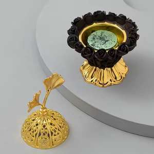 Moderno Quemador de Incienso de Terrazo, Quemador de Incienso Árabe Oud, Difusor de Aroma de Lujo, Decoración Islámica para el Hogar, Porta Incienso - Product Image 5