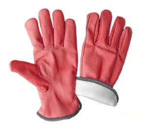 Guantes de Trabajo de Cuero Amarillos Unisex para Exteriores, Protección para Todas las Estaciones - Product Image 5
