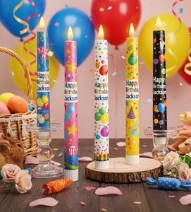 Velas de Cumpleaños Personalizadas con Impresión Colorida para Fiestas, Nombre Personalizado, Celebración, Cera de Soja, Hechas a Mano, Sin Humo, Halloween, Festividad - Product Image 2