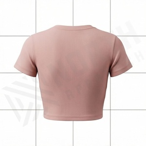 Camisetas Cortas de Lona Extra Grandes para Mujer, Ropa Deportiva Ecológica, Estilo Urbano Informal, Fabricante Directo, Ropa Deportiva para Gimnasio - Product Image 2