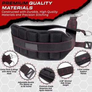 Ceinture de musculation en néoprène pour adulte, soutien dorsal pour la gym, le fitness, l'entraînement, la force athlétique, la musculation, équipement robuste - Product Image 5
