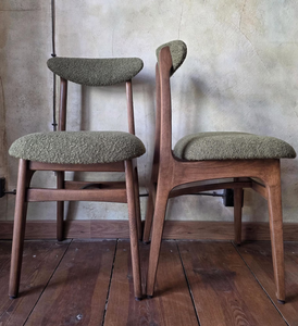 Hot Sale Solid Wooden Rattan <b>Back</b> Dining Chairs With Comfortable <b>Cushion</b> Dining Chairs At Best Prices From India - Product Image 1