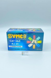 Conectores RJ45 SM-6R CAT 6 y 5, Conectores RJ45, Surtido de Conectores Ethernet para Red, 100 Piezas para Cable - Product Image 1