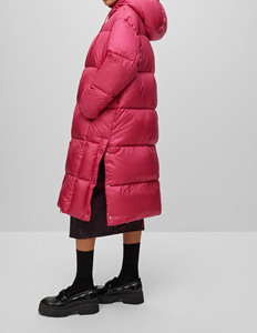 Premium Fabric Knitted <b>Waterproof</b> Custom Embroidery Cold Weather Jacket Wholesale Women <b>Winter</b> Puffer <b>Coat</b> - Product Image 4