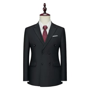 Veste de costume en velours côtelé rose pour homme, simple boutonnage, col à revers, coupe droite, en polyester tissé perlé anti-rétrécissement - Product Image 3