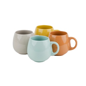 Taza de Cerámica con Esmalte de Color, Diseño Simple y Duradero, Uso Doméstico, Gran Capacidad de 250 ml, Impresión de Logotipo por Transferencia Térmica - Product Image 2