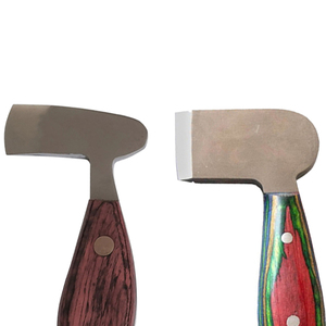 Outils de fermeur professionnels à faible MOQ, avec manche en bois, polisseur de sabots en acier inoxydable durable, coupe-sabots pour l'entretien des sabots de cheval, OEM - Product Image 4