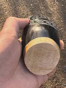 Mug en corne viking artisanal - Authentique, durable et rustique - Product Image 3