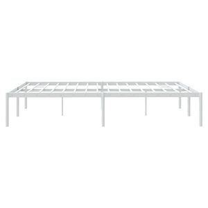 โครงเตียงเหล็กเคลือบสีขาวขนาดคิงไซส์ ประเภทสินค้าเตียงโลหะ - Product Image 6