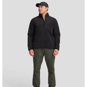 Veste d'hiver épaisse et chaude pour homme en polaire, avec broderie personnalisée, patchwork, de haute qualité, fabricant OEM, streetwear - Product Image 4