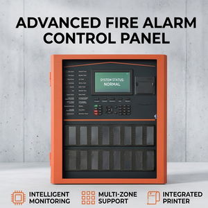 LPCB Complete Addressable <b>Fire</b> Alarm Control System Smoke Detector EN54 Max 2032 Devices LCD Display - Product Image 2