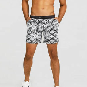 Shorts de plage écologiques de haute qualité en polyester recyclé à séchage rapide, imprimés par sublimation, pour les vacances décontractées et la natation estivale - Product Image 6
