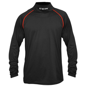 Blade Eishockey Baselayer Winter Vorderseite 100% Polyester Schnelltrocknend Schwarz Schnittfester Hals- und Handgelenkschutz Langarm BNQ - Product Image 5