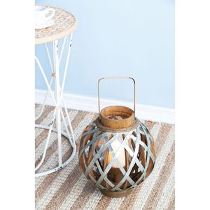 Lanterna Decorativa in Legno con Manico per Interni ed Esterni, per Casa, Giardino e Matrimoni, Portacandele e Contenitori in Legno di Qualità - Product Image 3