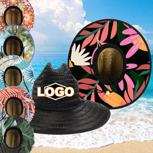 Unisex <b>Floppy</b> Wide Brim Straw <b>Hat</b> with Ribbon & Rope Elegant Summer Beach Custom Embroidery OEM Wholesale Factory Supplier - Product Image 1