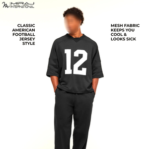 Maillot de football américain noir de bonne qualité, nouvelle arrivée, confortable, service OEM ODM, produit classique et tendance, meilleur fournisseur - Product Image 2