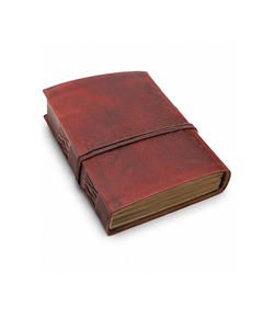 Carnet en cuir avec motif gaufré en forme de feuille |   Carnet de voyage vintage |   Journal d'écriture |   Cadeau pour les écrivains et les voyageurs - Product Image 2