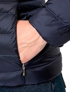 Women's Lightweight <b>Packable</b> Hooded Winter Quilted Puffer <b>Jacket</b> Water Resistant Detachable Hat & Sleeves Polyester/Cotton - Product Image 5