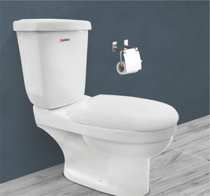 Distributeur mondial vendant des toilettes à poser au sol en deux parties certifiées CE et ISO avec option de logo personnalisé - Product Image 1