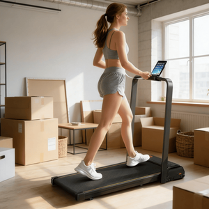 Tapis Roulant Pieghevole per Casa (Peso Utente Massimo 120kg, Piegatura Manuale, Test Frequenza Cardiaca, Materiale ABS, Fitness Domestico) - Product Image 1