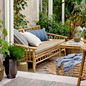 Eco Friendly Bamboo Sofa Long Bamboo <b>Bench</b> Natural Bamboo Furniture for Living Room Patio Garden Resort Hotel - Product Image 3